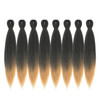 DIFUNEE Prestretched Braiding Hair 22 Inch 8 Packs Ombre Blonde Long Braiding Hair For Twist or Box Braids Yaki Texture
