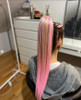 Premium Pink Braiding Hair Extensions Synthetic Fiber Hair Bundle Jumbo Braids for Box Braids Crochet Hair Single Color