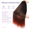 ROSDINA Prestretched Braiding Hair 30 Inch 8 Packs Ombre Orange Long Braiding Hair For Twist or Box Braids Yaki Texture