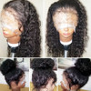 JYZ Full Lace Wig Burmese Wet Curly 150 Density Raw Human Hair Bleached Knots Baby Hair 20 Inch Free Part