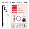 Ponytail ExtensionVemet Braided Ponytail Extension Black Women with Hair TieStraight Wrap with Braid Synthetic Hair Piec