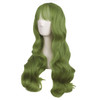 MapofBeauty 28 Inch70cm Beautiful Special Color Air Bangs Long Wavy Curly Cosplay Wig Light Sea Green