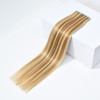 ROSEBUD Tape in Hair Extensions REMY Human Hair Secure Skin Weft Hair Extensions Seamless 40gPack 20Pcs 14 Inch Golden B