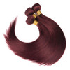 99j Burgundy human hair Straight Hair 20 22 24 with 20closure 8A Brazilian Virgin Hair 99j Burgundy Straight Hair Weaves