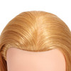 Traininghead 2426 100 Human hair Mannequin head Training Head Cosmetology Manikin Head Doll Head with free Clamp Golden