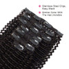 ABH AMAZINGBEAUTY HAIR Kinkys Curly Clip in Hair Extensions 3C and 4A Double Wefts Real Remy Human Hair Curly Clip ins f
