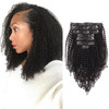 ABH AMAZINGBEAUTY HAIR Kinkys Curly Clip in Hair Extensions 3C and 4A Double Wefts Real Remy Human Hair Curly Clip ins f
