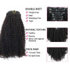 ABH AMAZINGBEAUTY HAIR Afro Coily Clip in Hair Extensions Real Human Hair 4B and 4C Double Wefts Remy Coily Clip ins for