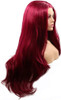 xiweiya Heat Resistant High Temperature Fiber Hair Long Natural Wave Orange Auburn Copper Red Synthetic Lace Front Wig f