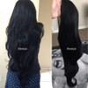 xiweiya Black Wig for Women 1b Long Natural Wavy Free Part Synthetic Lace Front Wig Heat Resistant Fiber Hair Lace Front