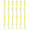 SWACC 12 Pcs Curly Wavy One Color Party Highlights Clip on in Hair Extensions For Women Colored Hair Streak Synthetic Ha