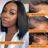 Hoacon Bob Wig Human Hair 13x4 Frontal Lace Wigs for black Women HD Bob Lace Front Wigs Human Hair Glueless Wigs pre plu