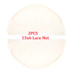 BTWTRY 13x6 Lace Frontal Net Material Medium Brown Color Swiss Lace Frontal Closure Base 2Pcs Foundation Wig Accessories