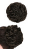 Rose bud Messy Bun Hair Pieces For Women Hair Bun Extension Updo Curly Messy Bun Scrunchie Dark Brown