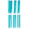 SWACC 7 Pcs Full Head Party Highlights Clip on in Hair Extensions For Women Colored Hair Streak Synthetic Hairpieces 22I