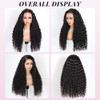 Alibeauty 13x4 HD Transparent Lace Front Human Hair Wigs Pre Plucked Hairline 200 Density 10A Brazilian Water Wave Lace