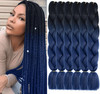 Xtrend 6Pcs 24 Inch Ombre Jumbo Braiding Hair 2 Tone Afro Braiding Hair Extensions 24 Inch Synthetic Hair for Braiding 1