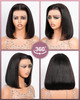 SUPERLOOK Bob Wig Human Hair 13x4 Frontal Lace Wig 200 Density HD Lace Front Wigs Human Hair Pre Plucked Bob Wigs for Wo
