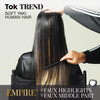 Sensationnel Empire yaki human hair Tangle Free Weaving for Quick Weave and Sew in Styles for Faux Highlights and Fauxmi