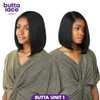 Sensationnel Butta Lace Wigs Unit 1 Extra Wide 5 Inch Deep Parting Synthetic Preplucked Hairline Glueless Lacefront 1B O