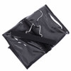 Hair Extensions Storage Bag with Hair Extensions Hanger Portable Wig Storage Bag Dustproof Wig Bag Black