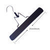 2 Pcs Hair Extensions Hanger Wooden Wig Storage Hair Hanger with AntiSlip for Wigs Black