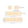 YANTAISIYU 3 SetsLot Adjustable Wig Elastic Bands with Hooks Elastic Strap for Wigs Making Sewing Wig Accessories Blonde