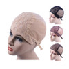 YANTAISIYU Double Lace Wig Caps for Making Wigs with Adjustable Strap on the Back Weaving Hairnets Swiss Lace Wig Cap Bl