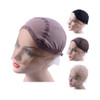 YANTAISIYU Lace Front Wig Cap for Making Wigs with Adjustable Strap Glueless Weaving Wig Caps Swiss Lace Hairnet Brown M