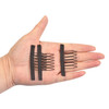 YTBYT 24 Pcs Wig Combs to Secure Wigs 6Teeth Wig Cap Clips Hair Accessories Tools for Hairpiece Making Dark Brown