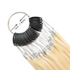 30 strandsset 100 Human Hair Color Swatches Testing Color Sample Rings for Human Hair Extensions and Salon Hairdressing