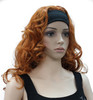 Wiginway 34 Band Headband wig Womens Fox Red Long Curly Wigs for Women ladies wigs
