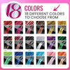 NIACONN Glitter Hair Tinsel Extensions Kit 18 Colors with Tools and Beads 48 Inch Sparkly Fairy Colorful Tensile Strands