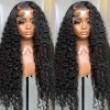 Siyun Show 30 Inch Curly Human Hair Wig 13x4 Deep Wave Lace Front Wigs Human Hair Wigs for Black Women Pre Plucked
