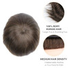 lumeng Mens Hairpieces Toupee for men Human Hair Durable Mono Lace With NPU 6x8 Inch Color 2 Replacement System Natural