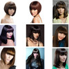 8 Clipin Bangs Hair Extensions Thick Full Neat Fringe with Temples One Piece Clipon Front Bangs Hairpiece