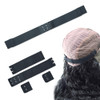 Dreamlover Elastic Bands for Wig Adjustable Strap to Secure Wig Band with Hooks for Sewing 4 Sets