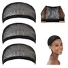 Dreamlover Crochet Wig Caps Black Mesh Caps for Wigs 3 Pieces