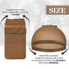 Dreamlover Wig Caps for Dark Skin Women Stretchy and Soft Nylon Stocking Caps for Wigs Natural Brown 12 Pieces