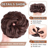MORICA Messy Hair Bun Hair Scrunchies Extension Curly Wavy Hair Synthetic Chignon Hairpieces for Women33