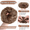 MORICA Messy Hair Bun Hair Scrunchies Extension Curly Wavy fake hair bun Synthetic Chignon hair pieces for Women12H24