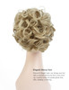 Yamel Messy Bun Scrunchie Chignon Hairpiece Updo Curly Bun Extension Combs in Messy Bun Hair Piece for Women Dark Blonde