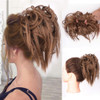 Lativ Messy Hair Bun Tousled Updo Hair Scrunchies Extension With Elastic Rubber Band Messy Accessories Hair Pieces for W