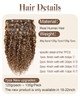 Hetto Curly Clip in Hair Extensions Burmese Curly Clip ins Hair Extension Natural Wavy Clip in Human Hair Extensions P42