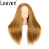 Mannequin Head With Human Hair 2224 Inch Blonde 60 Real Hair Cosmetology Manicans Head for Practicing Braiding Styling C