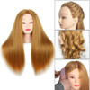 Mannequin Head with Human Hair 2224 Inch Cosmetology Manikin Doll Head with 60 Blonde Real Hair for Hairstylists Cosmeto