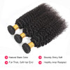 Kinky Curly Bundles 12A Virgin Brazilian Human Hair Bundles 10 12 14 Inch Natural Black Curly Weave Hair for Women