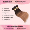 10 12 14 Ombre Straight Hair 3 Bundles 300g 100 Unprocessed Virgin Brazilian Remy Hair 12A Straight Human Hair Bundles 2