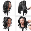 Armmu Mannequin Head with 100 Real Hair 16 Cosmetology Mannequin Manikin Training Practice Doll Head for Hairdresser Bra
