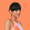 GLAM21USA Clip In Hair Bang Extension Clip on Bang China Bang Synthetic Hair Piece Extensions for Women ChinaBang 1BOff